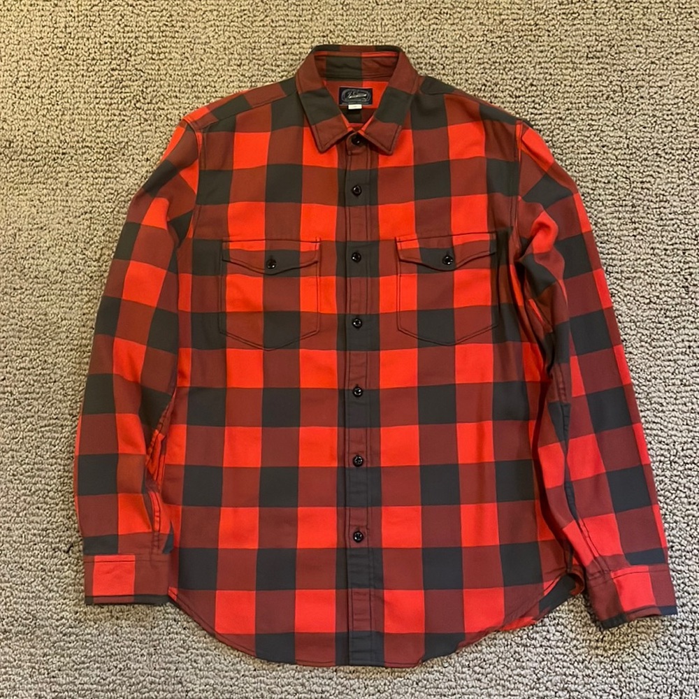 J Crew Buffalo Plaid Flannel Shirt. Size Medium.